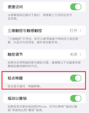 渔洋镇苹果授权维修站分享iPhone轻点无法唤醒怎么办 