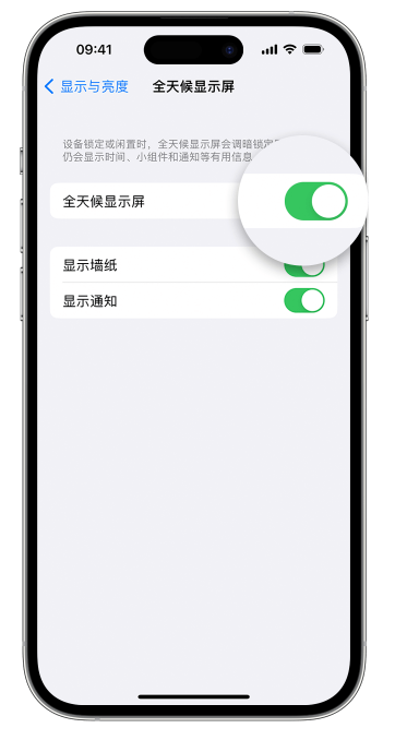 渔洋镇苹果14维修店分享如何自定义 iPhone 14 Pro 常亮显示屏 