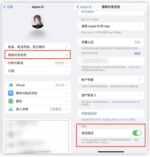 渔洋镇苹果手机维修分享iOS 16 自动验证功能开启方法 