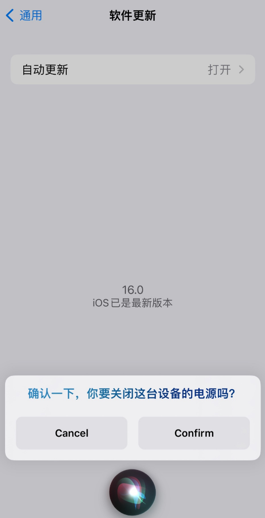 渔洋镇苹果手机维修分享iOS 16 新功能：呼叫 Siri 即可让 iPhone 关机 