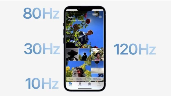 渔洋镇苹果14维修分享iPhone 14有高刷吗 